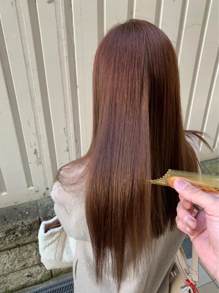 《髪質改善✨》1日1名限定🍀前髪縮毛矯正+カラー✨の写真