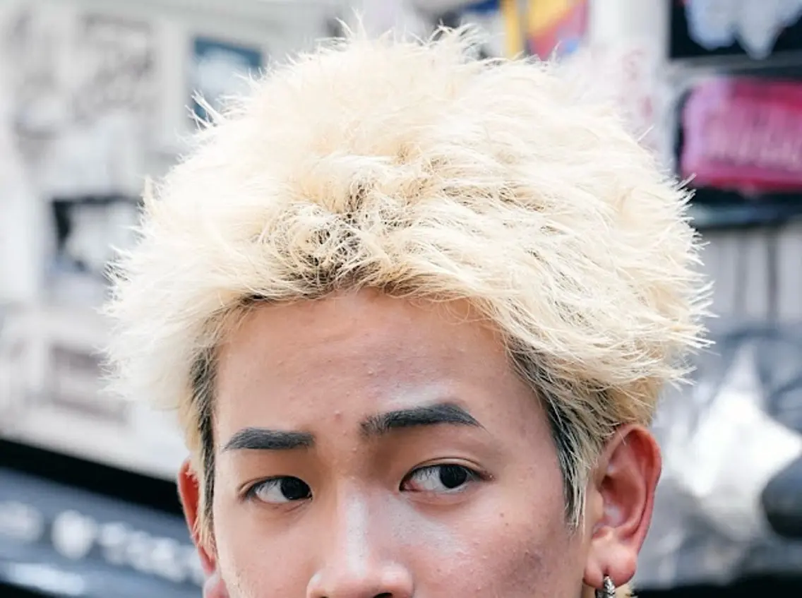 カラー メンズ ヘアカラー fifth park 六反穂 龍介のヘアスタイル