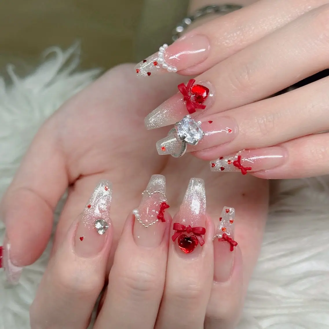 ネイル フットネイル フレンチネイル グラデーション 韓国ネイル ロングネイル ハンドネイル Hani Nail Salonのネイルデザイン