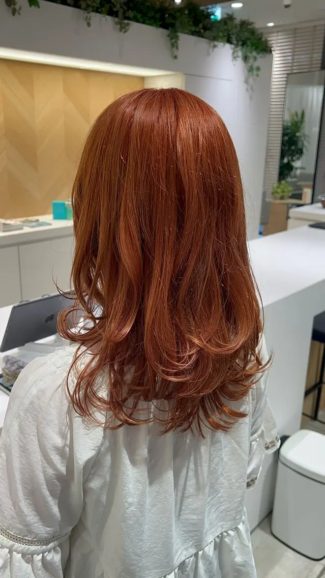 セミロング カラー 髪質改善/似合わせ/ 艶髪🧡‬‪田中颯士のヘアスタイル