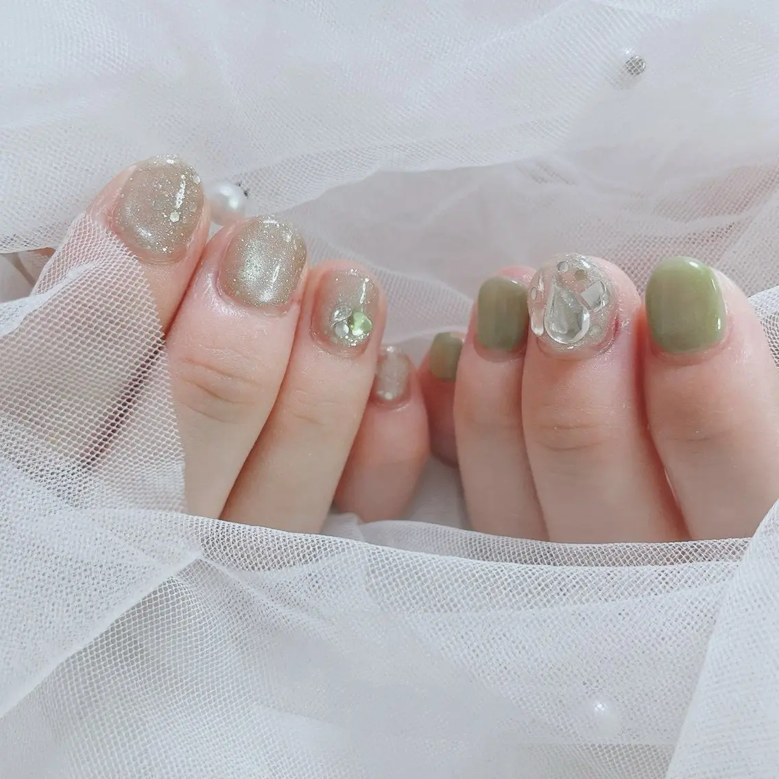 ネイル ショートネイル ハンドネイル ネイルサロン なっちゃん(古千谷)のネイルデザイン