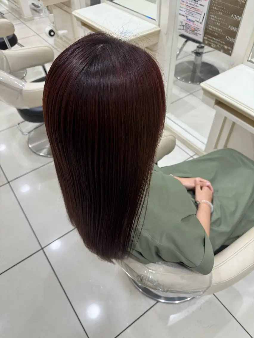 カラー レッドカラー 新井 俊輔のヘアスタイル