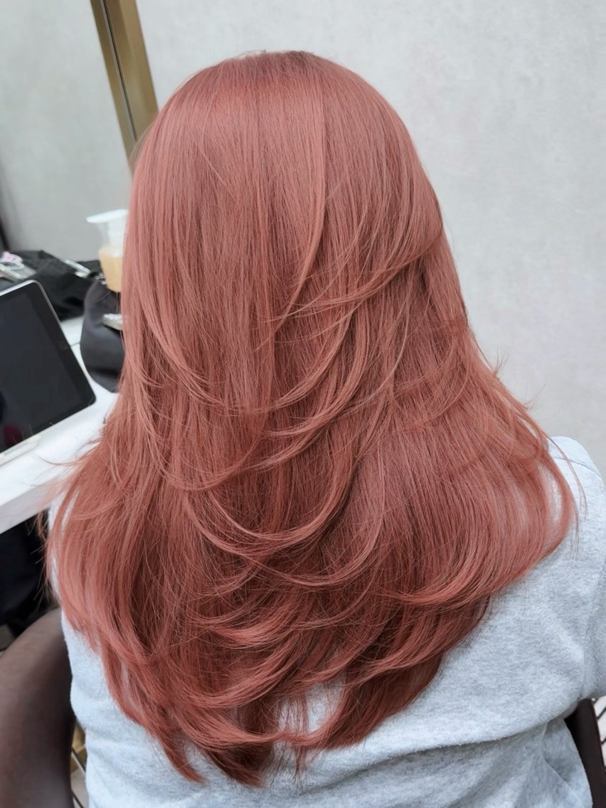 ミディアム カラー ヘアカラー トリートメント レイヤーダブルカラー KYONのヘアスタイル