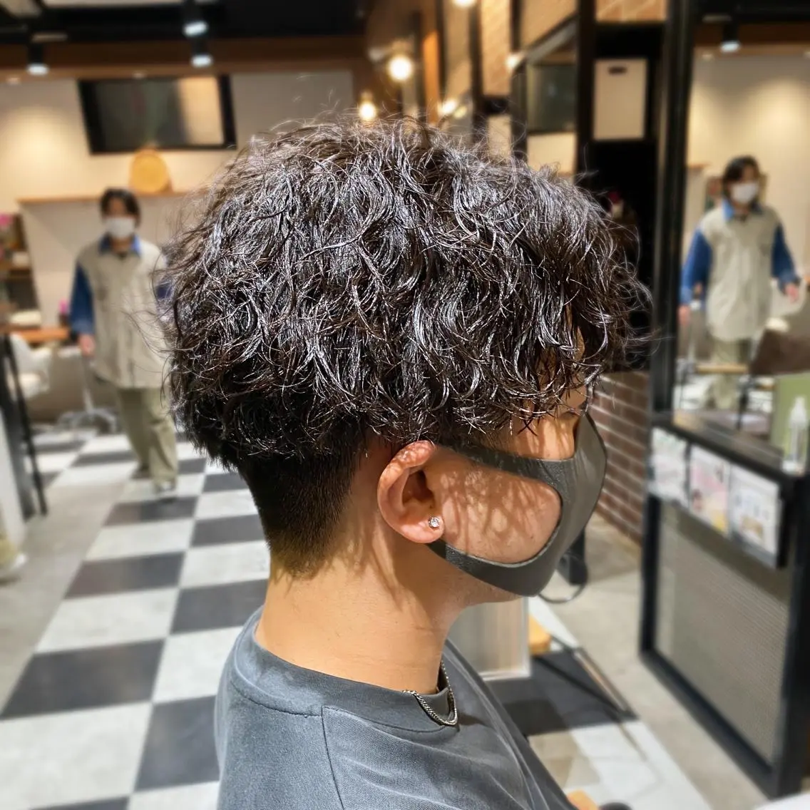 パーマ メンズ ハッシュカット/艶感 カラー/ユウキ✨のヘアスタイル
