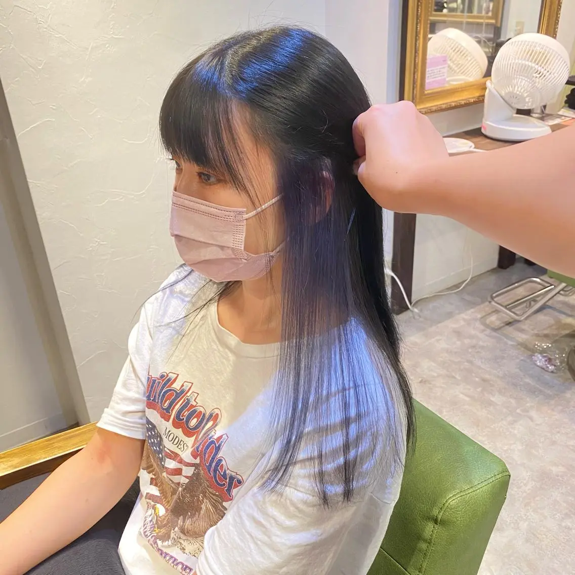 カラー ブルーカラー ブルーラベンダー ラベンダーカラー 🫧透明感カラー 🫧 ジルバ清水南海のヘアスタイル