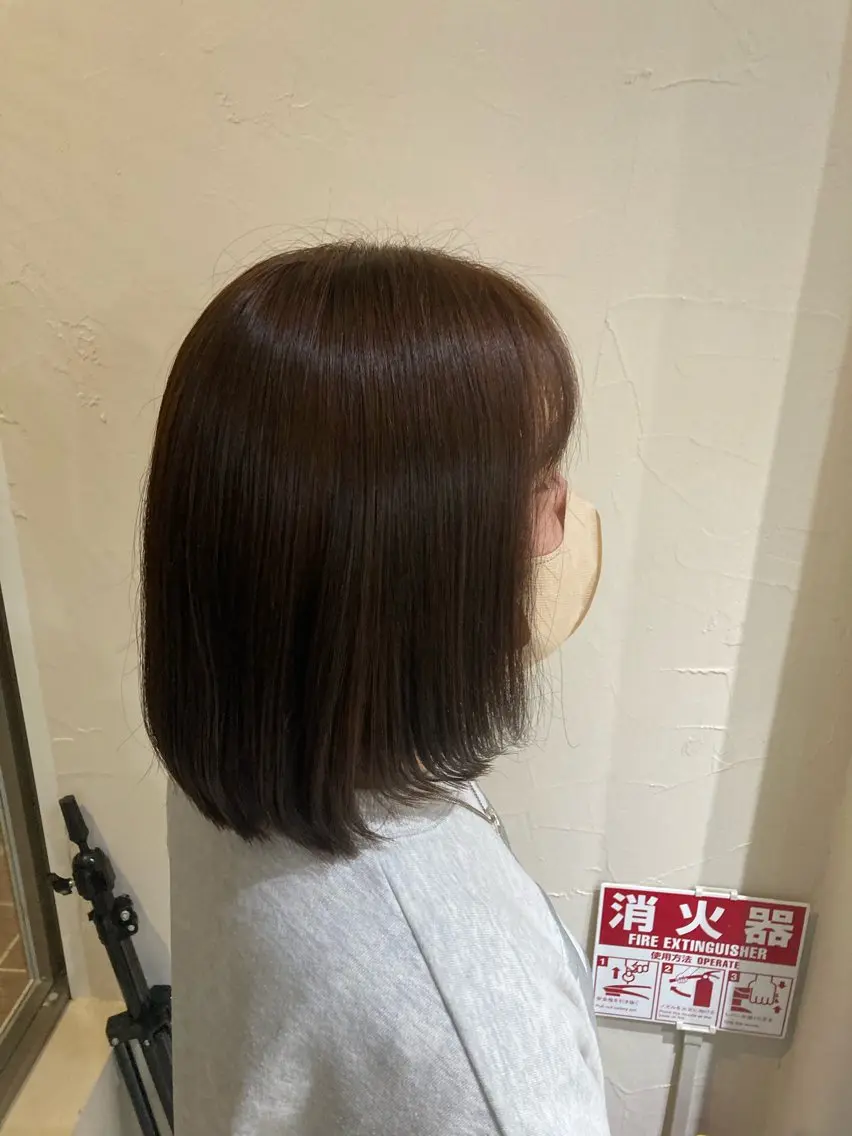 カラー オレンジ 川崎ハツメイ✨篠原 裕里のヘアスタイル