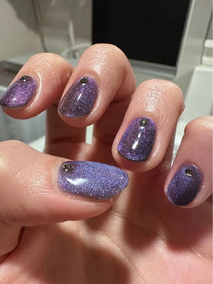 当日限定ハンドネイル💅🏼マグネット☆ミラー☆フラッシュネイルの写真