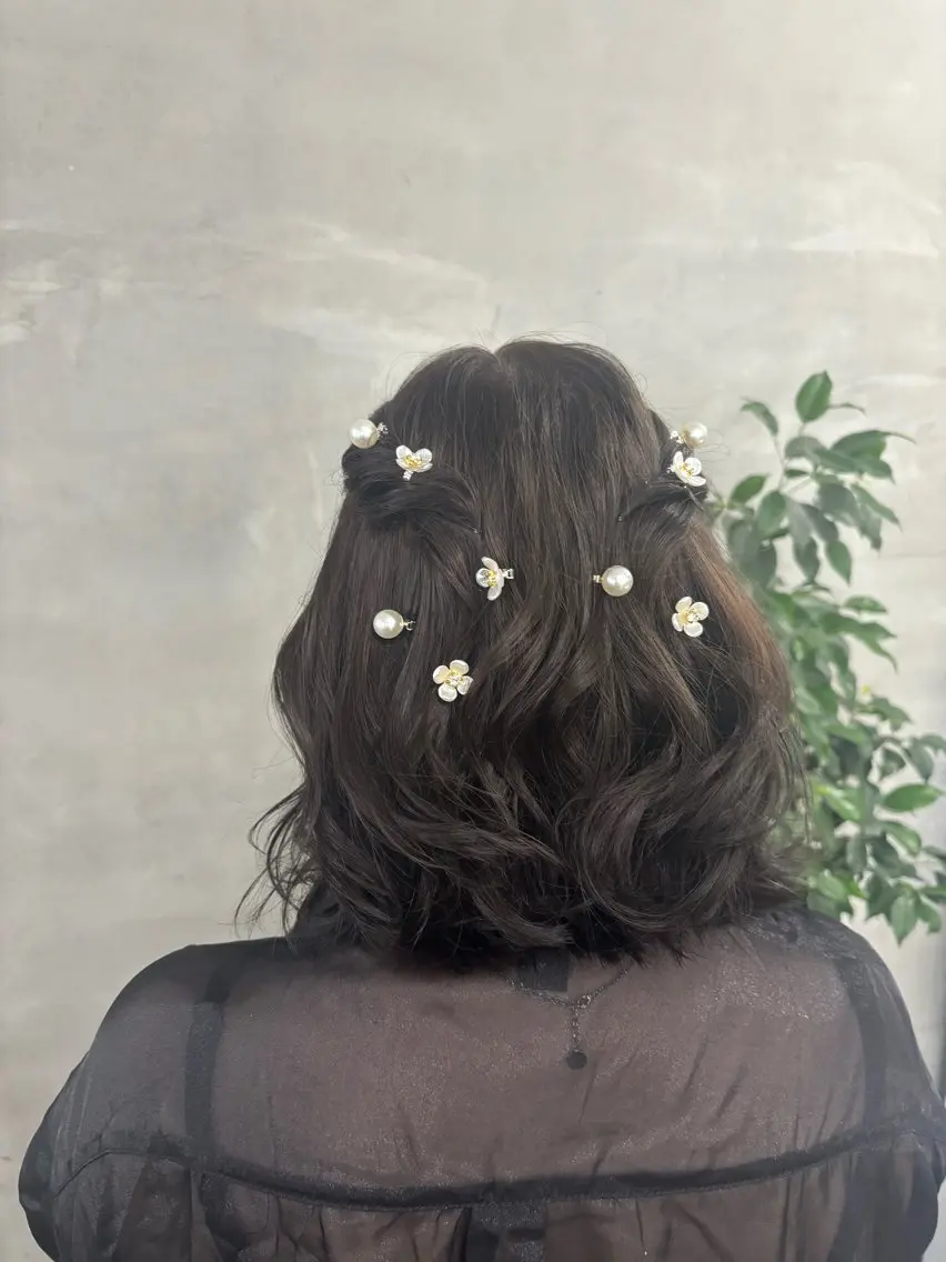 ヘアアレンジ 結婚式・ブライダル ✨透明感艶カラー ✨💍Yuri💍のヘアスタイル