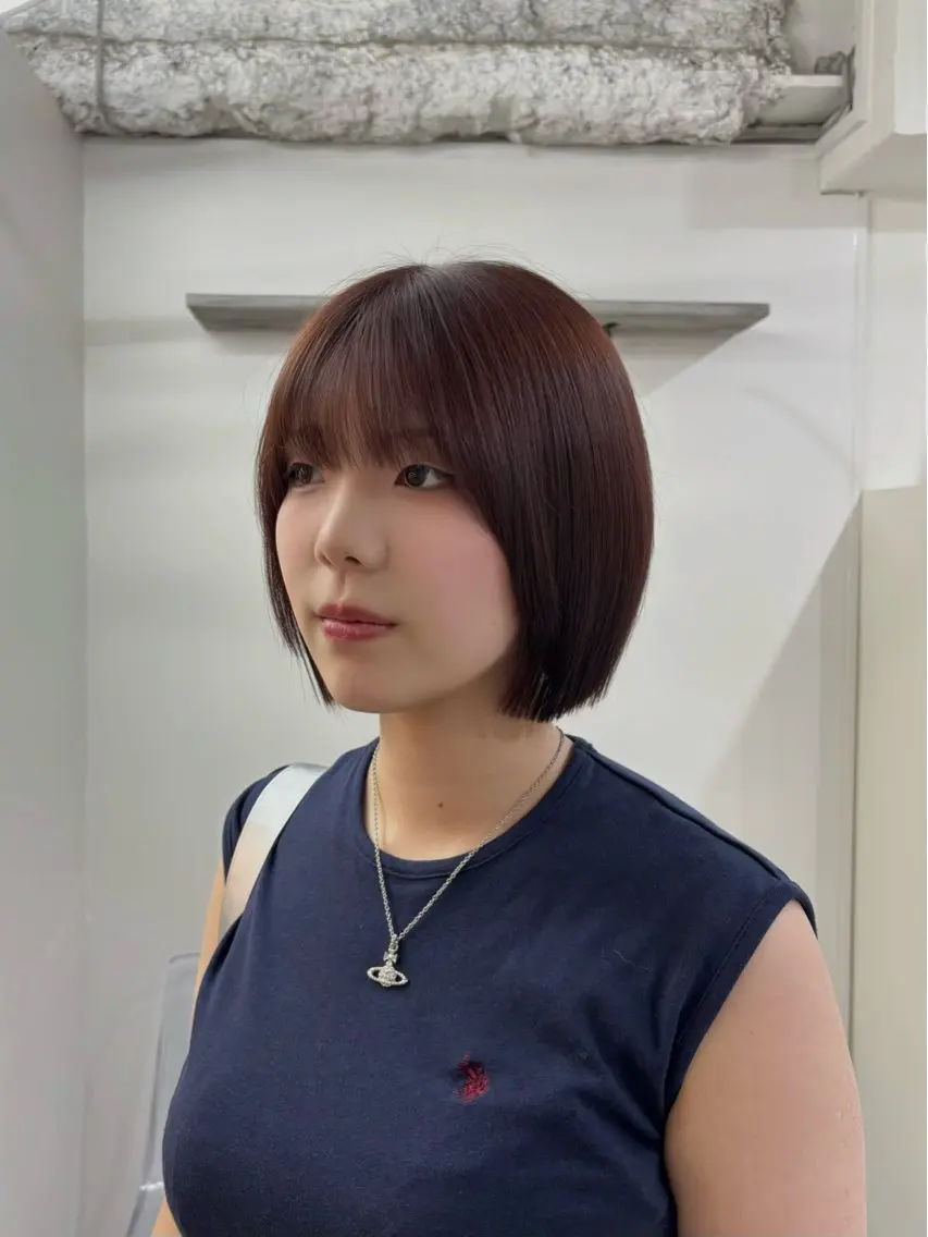 ミディアム ボブ あい/枠数限定⟡.· カットモデル募集中のヘアスタイル