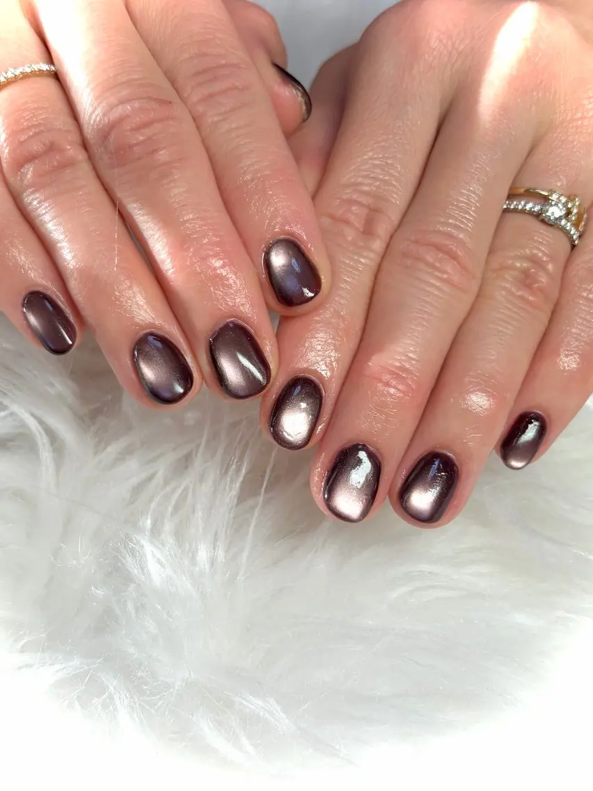 ネイル マグネットネイル マグネットワンカラー ワンカラーネイル 冬ネイル Nail room Aのネイルデザイン