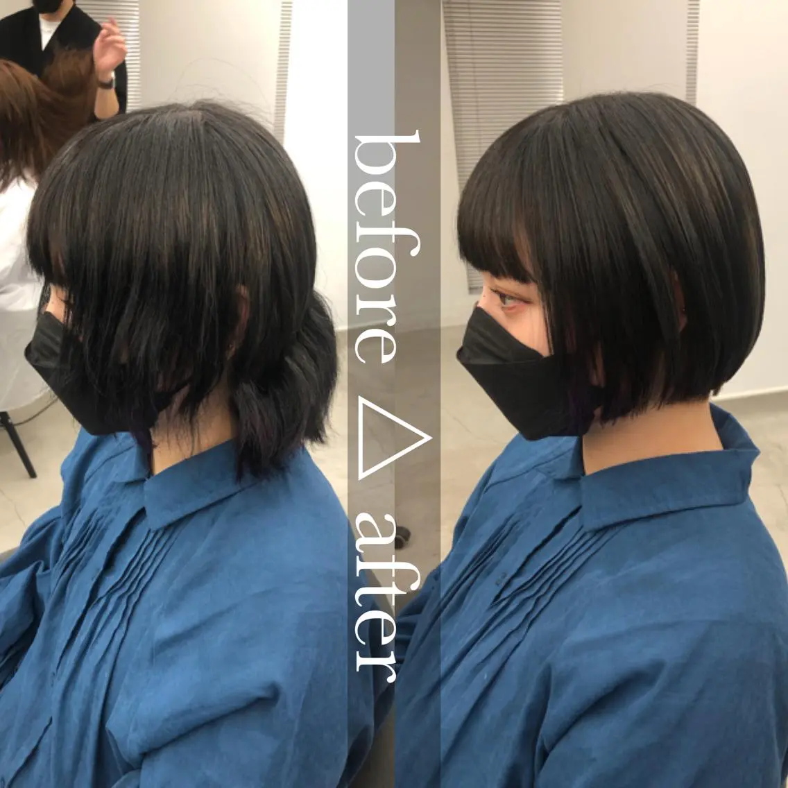 ショート ボブ 🌼渋谷韓国レイヤー 桑尾幸奈🌼のヘアスタイル
