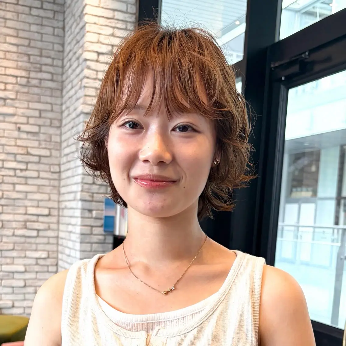 ショート カット パーマ トリートメント 好光 優香のヘアスタイル