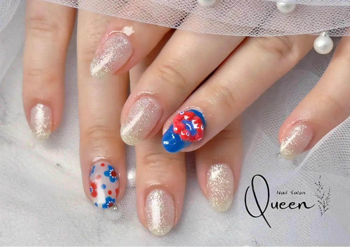 ネイル ハンドネイル Queennail 北堀江AYAのネイルデザイン
