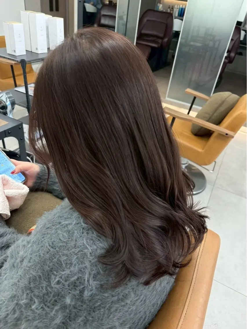 【ブリーチなし】ワンカラー＋3stepトリートメント🫧の写真