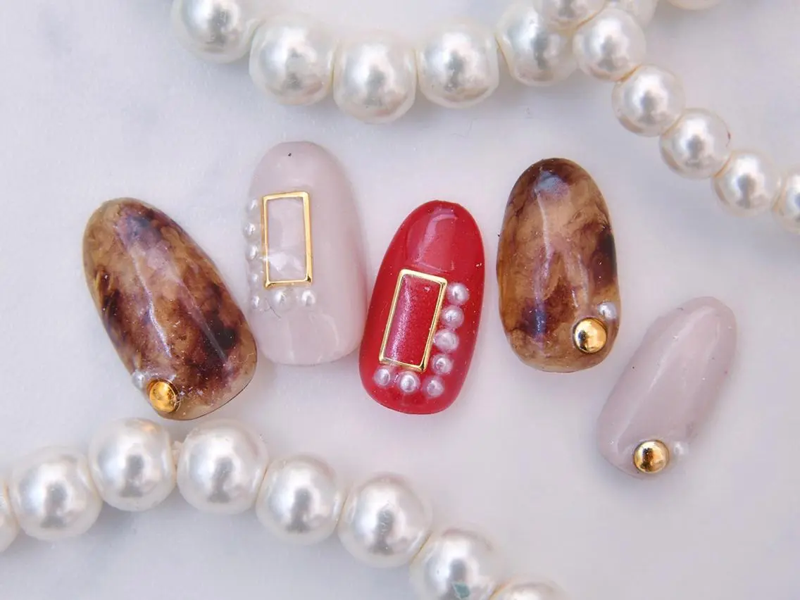 ネイル 桜ネイル クリアネイル フットネイル ジェルネイル キラキラネイル Tiary Nail Yのネイルデザイン