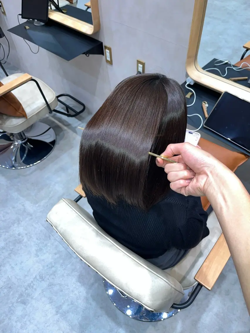 ショート 縮毛矯正 髪質改善/艶髪特化 /透明感✨️こうめいのヘアスタイル