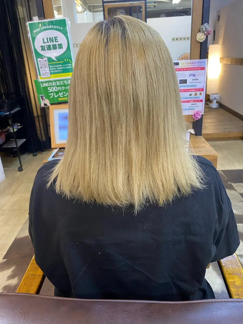 縮毛矯正 BRAS ナカガワのヘアスタイル
