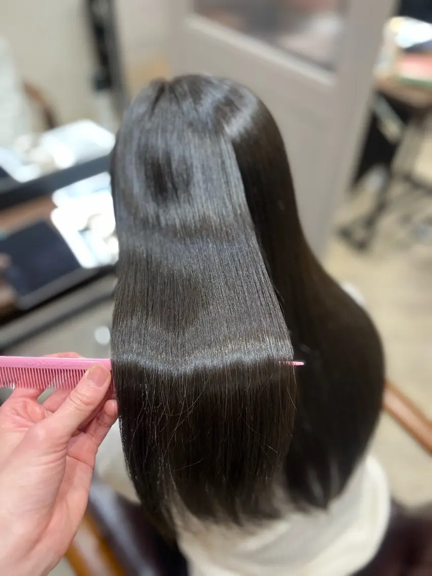 ロング カラー グレージュ オリーブグレージュ オリーブグレー カット ヘアカラー トリートメント 🫧ぷる艶カラー🫧 Yuubi🦩のヘアスタイル