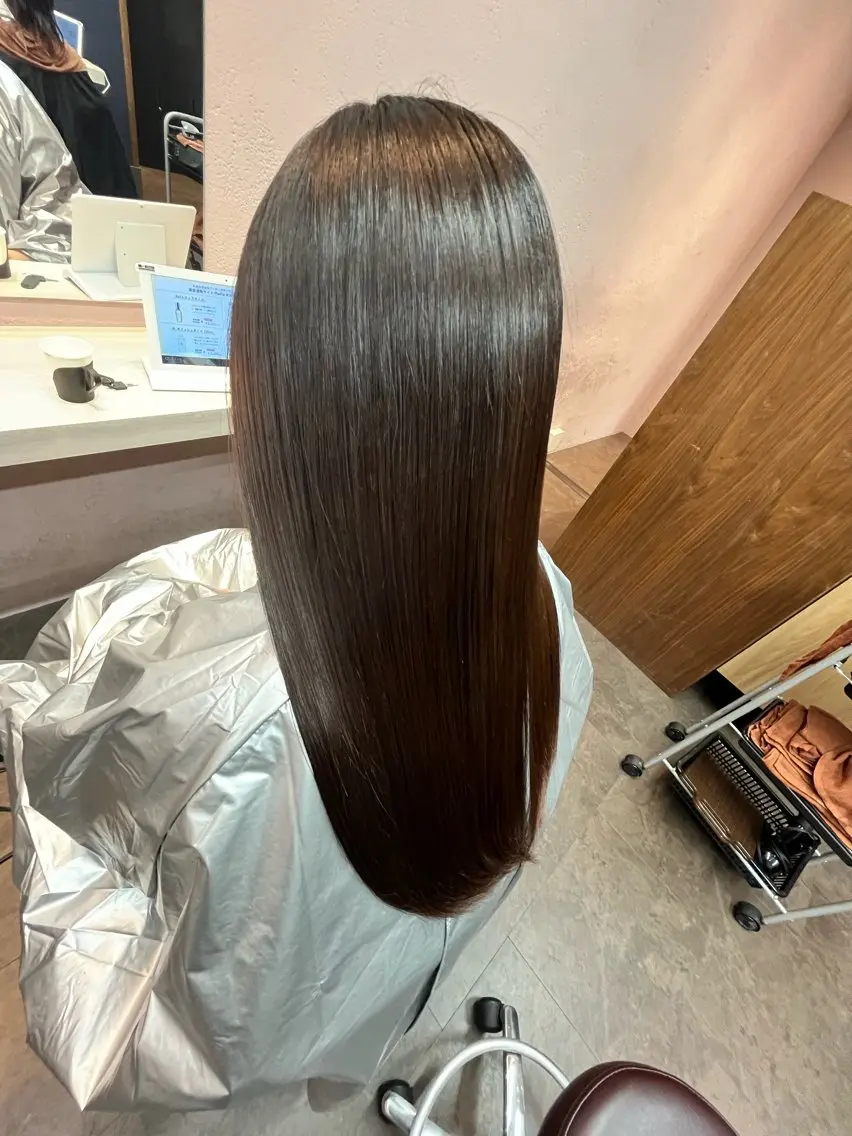 ロング カラー カット ヘアカラー トリートメント 宮下 浩一のヘアスタイル