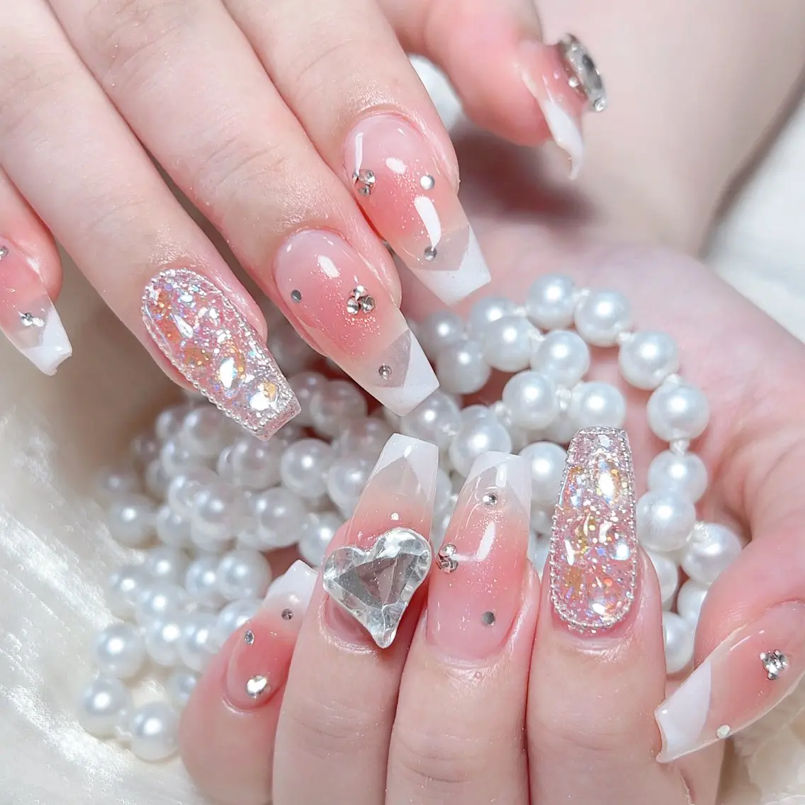 ネイル ハンドネイル M🌷nail 長さだし専門店のネイルデザイン