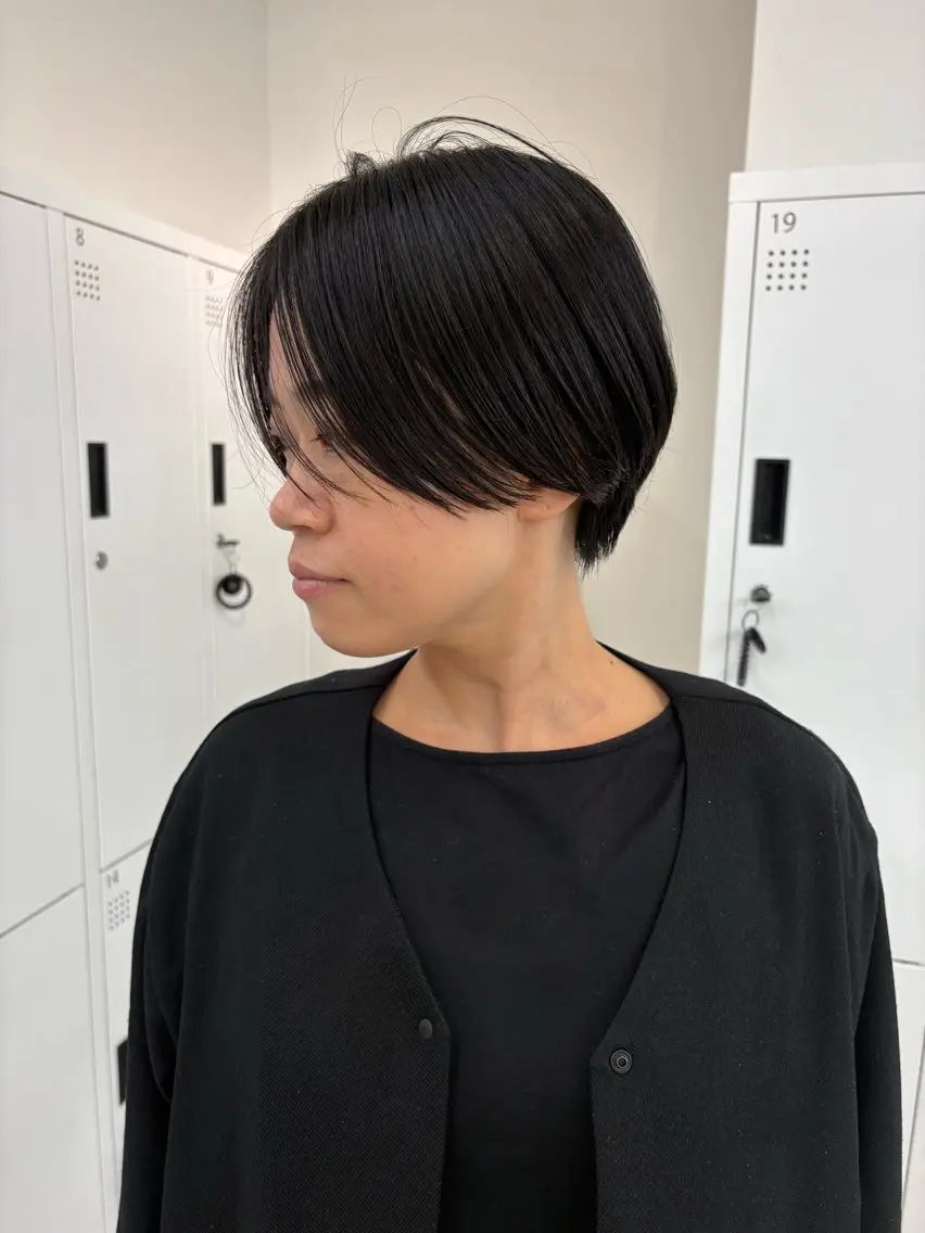 ショート ハンサムショート ショートヘア ボブ/ショート/梅田 /さのまなみのヘアスタイル