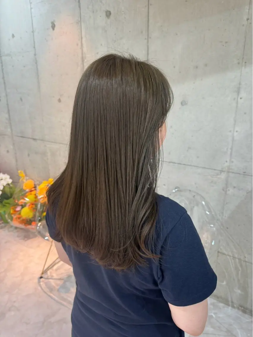 【人気No.1】全体ワンカラー+バイカルテ5step トリートメント🌟の写真