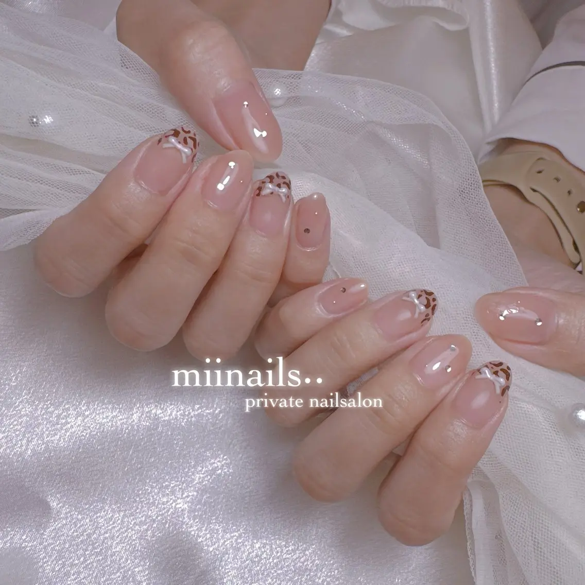 ネイル ワンホンネイル ハンドネイル nailsalon miinailsのネイルデザイン