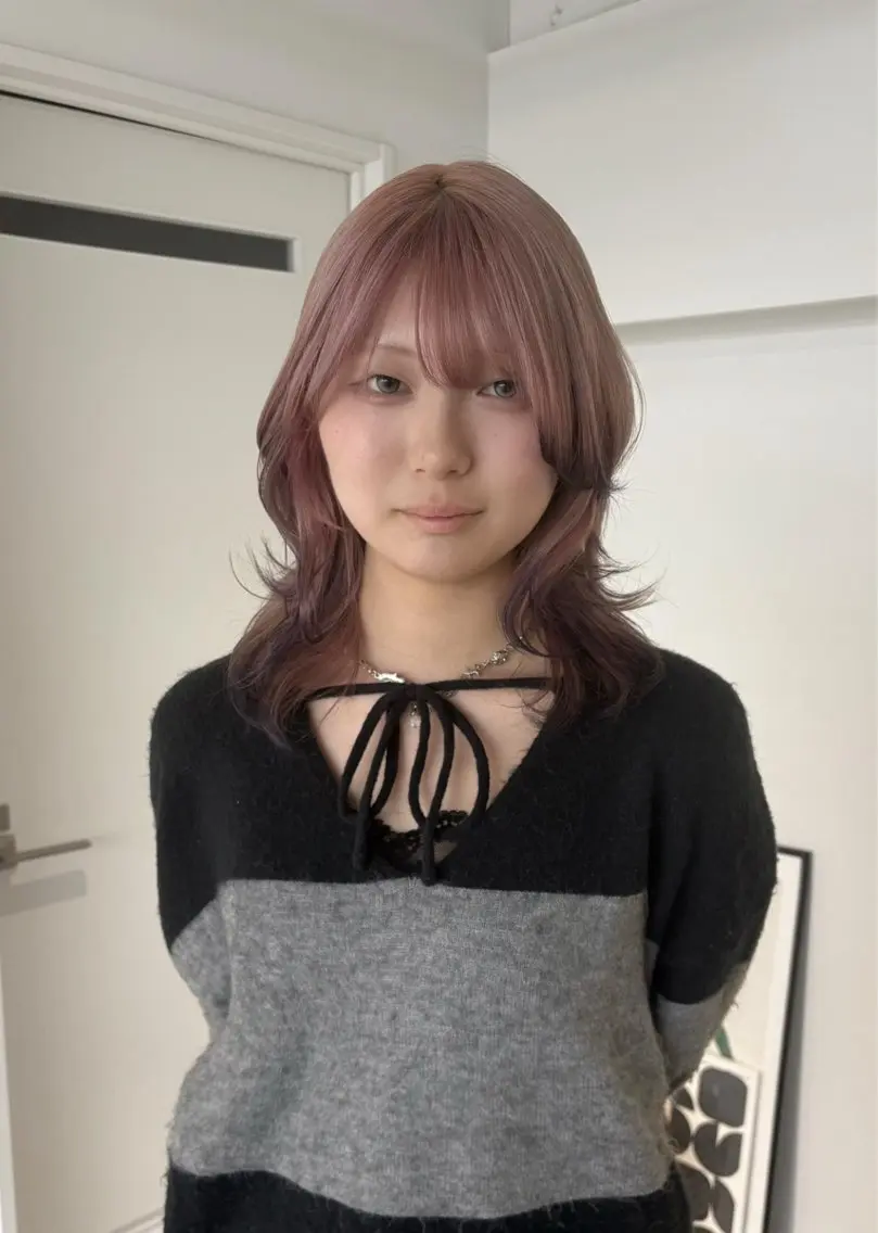 セミロング カラー ヘアカラー 【sica】 チナのヘアスタイル