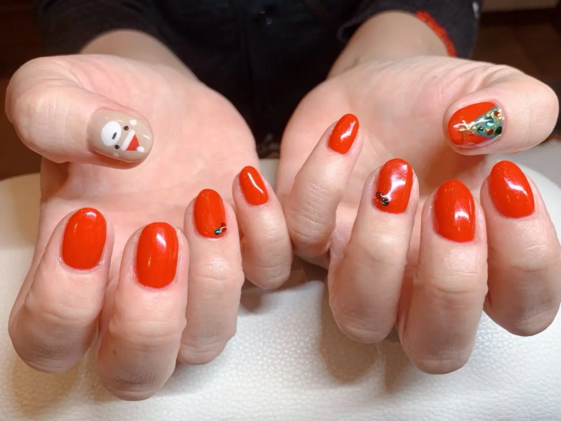ネイル アートネイル 冬ネイル クリスマス ハンドネイル NAIL__ KOKOのネイルデザイン