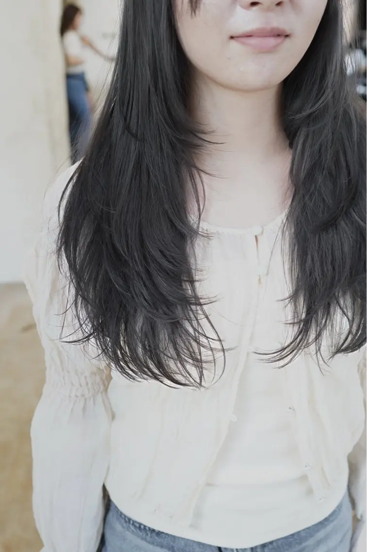 ❗️限定メニュー❗️似合わせレイヤーカット×ダメージレス艶カラー×乾燥ケアトリートメントサービス💇🏼‍♀️🤎🫧の写真