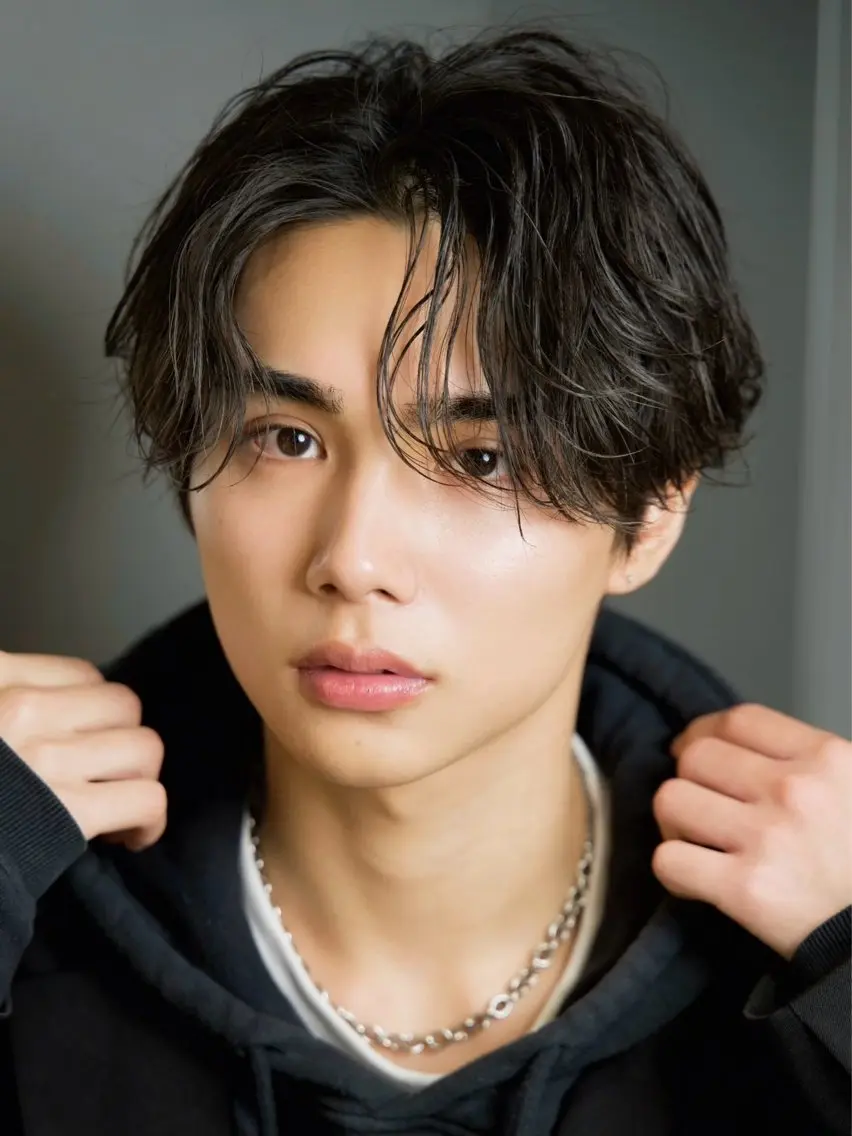 パーマ カット パーマ 【公式】メンズサロン LUCEY福岡大名のヘアスタイル
