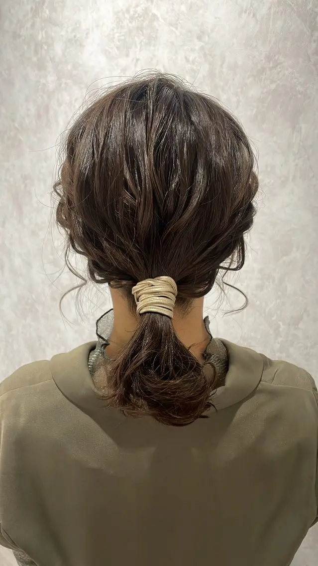 ヘアアレンジ 結婚式・ブライダル ボブ 入学式 卒業式のヘアスタイル ヘアセット Noe' Akariのヘアスタイル