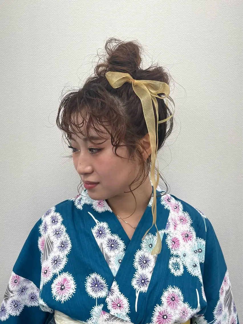 着付け ハイトーン🦄ネイル 💞のぶちのネイルデザイン