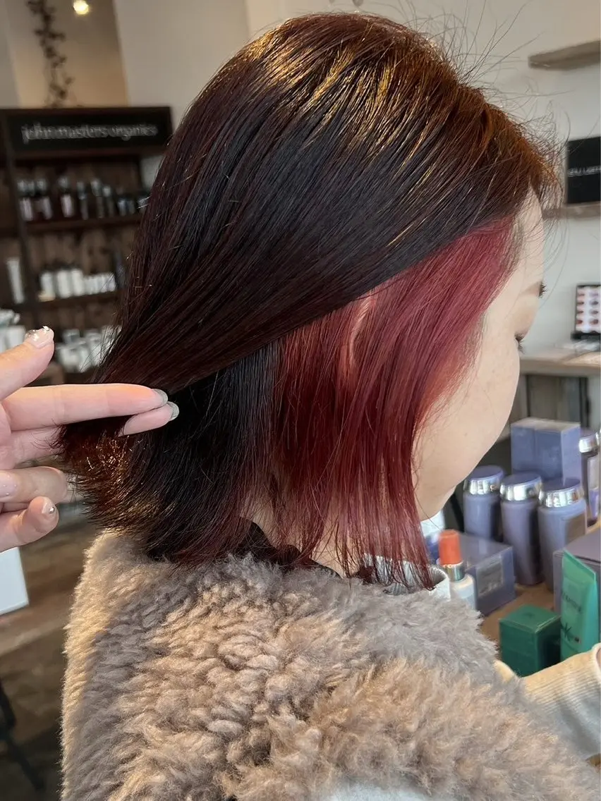 ショート カラー ヘアカラー トリートメント 岸下 理緒のヘアスタイル