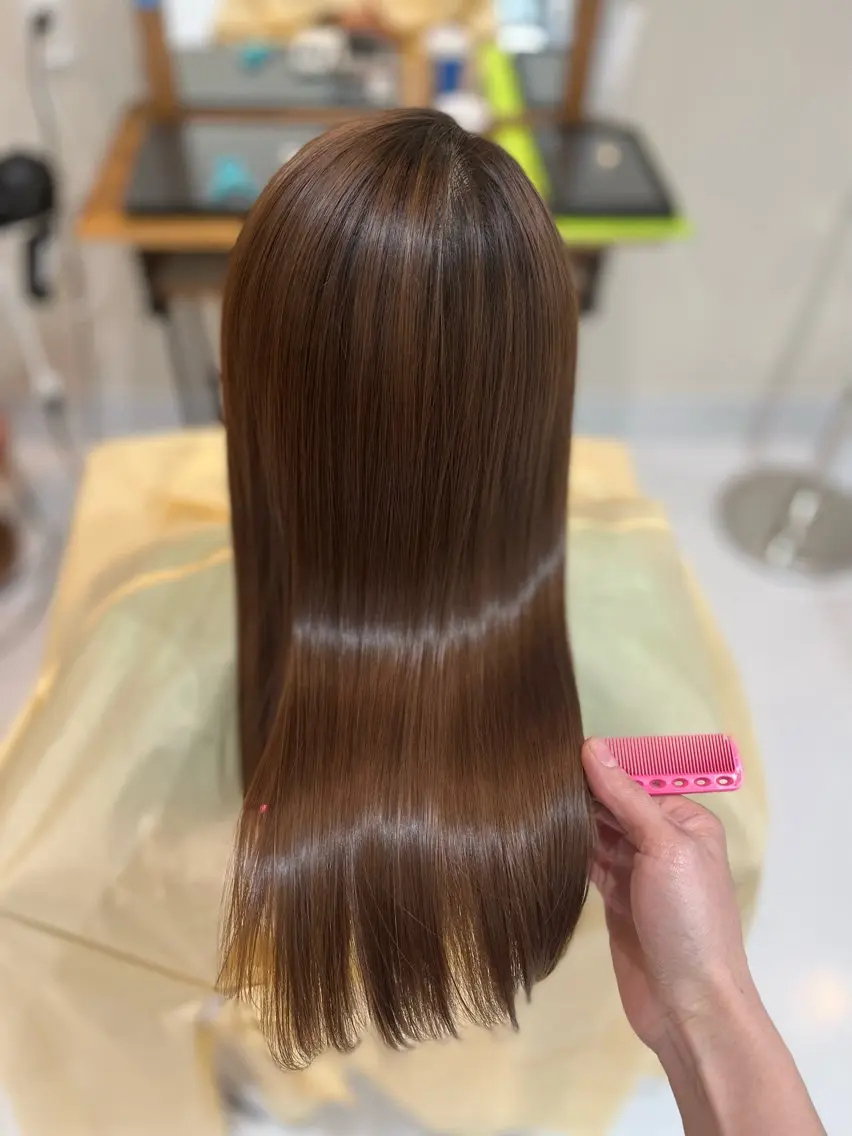 ロング ヘアカラー トリートメント 堀口 彩佳のヘアスタイル