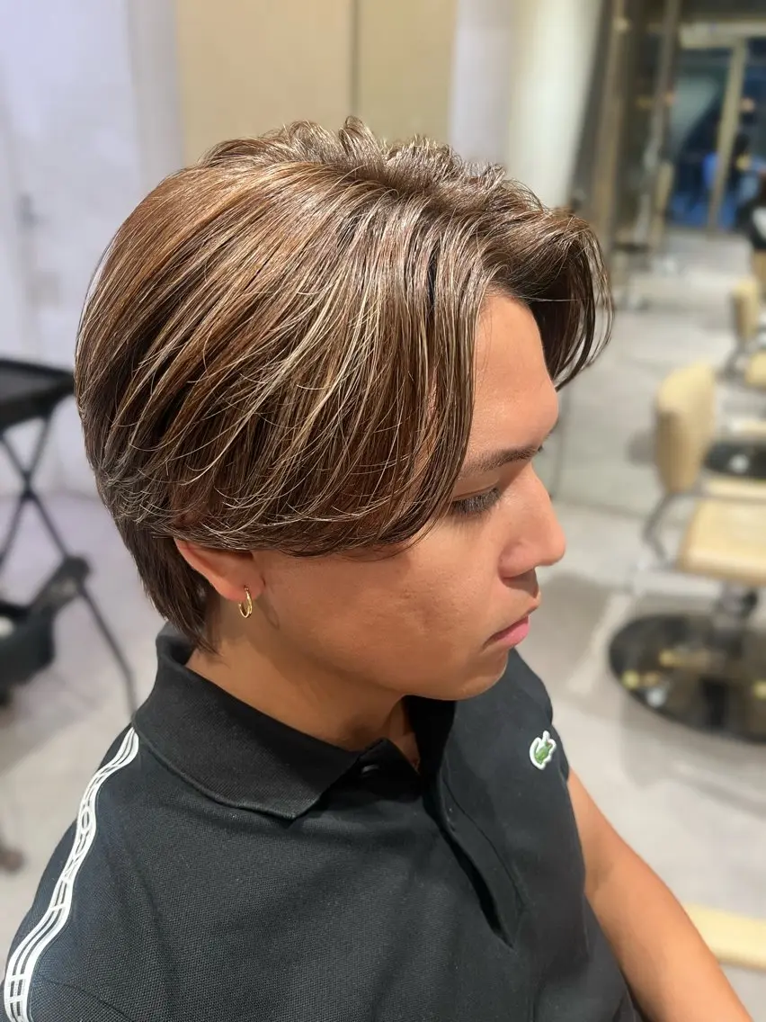 カラー メンズ ヘアカラー haruka kobayashiのヘアスタイル