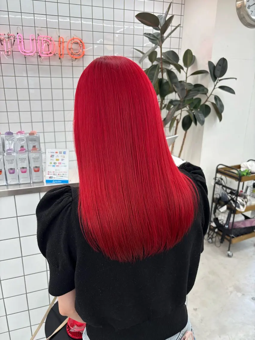 セミロング カラー ヘアアレンジ カット ヘアカラー 夕羽夢🍓矢場/ JILLSTUDIOのヘアスタイル