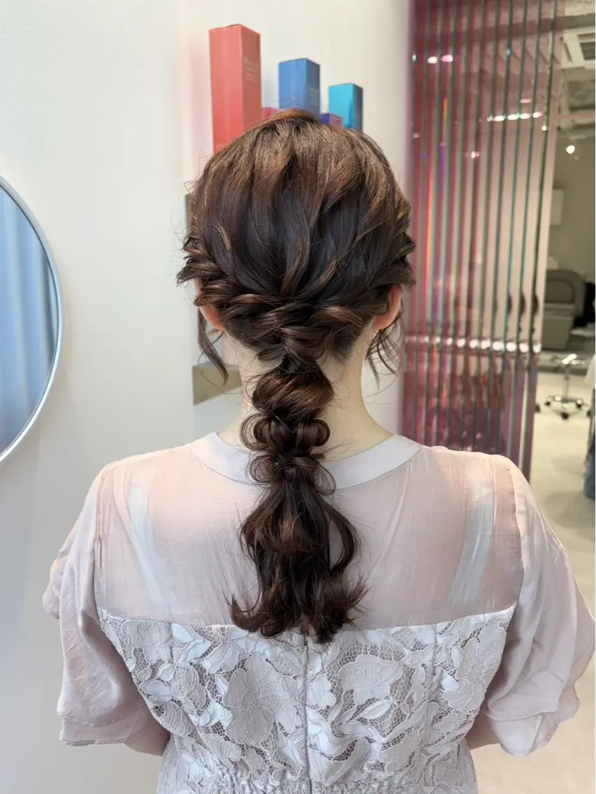 ヘアアレンジ ヘアセット レイヤー♡ 石川優奈のヘアスタイル