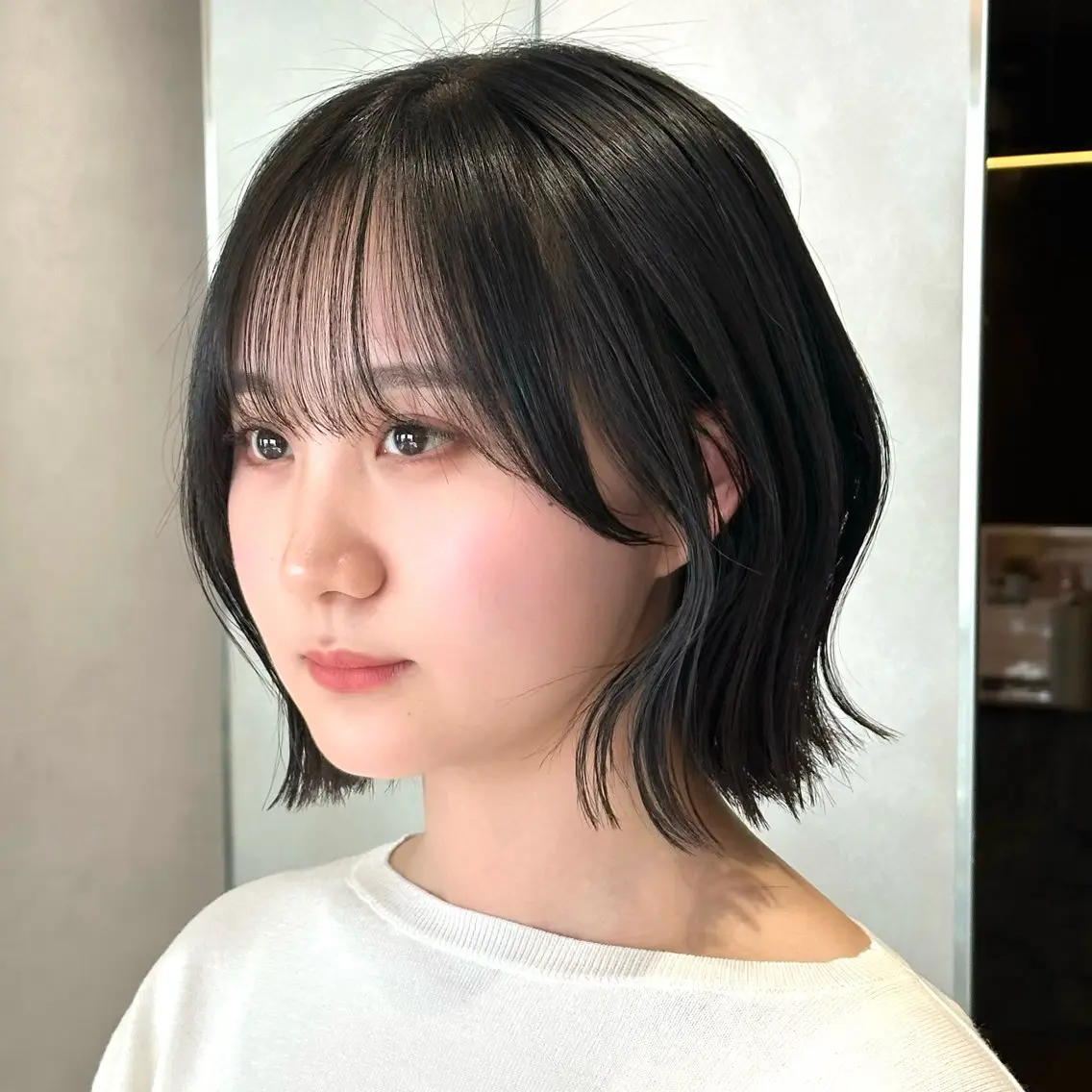 💛骨格診断似合わせカット➕前髪縮毛矯正➕透明感カラー➕髪質改善高保湿ナノケアトリートメント💛の写真