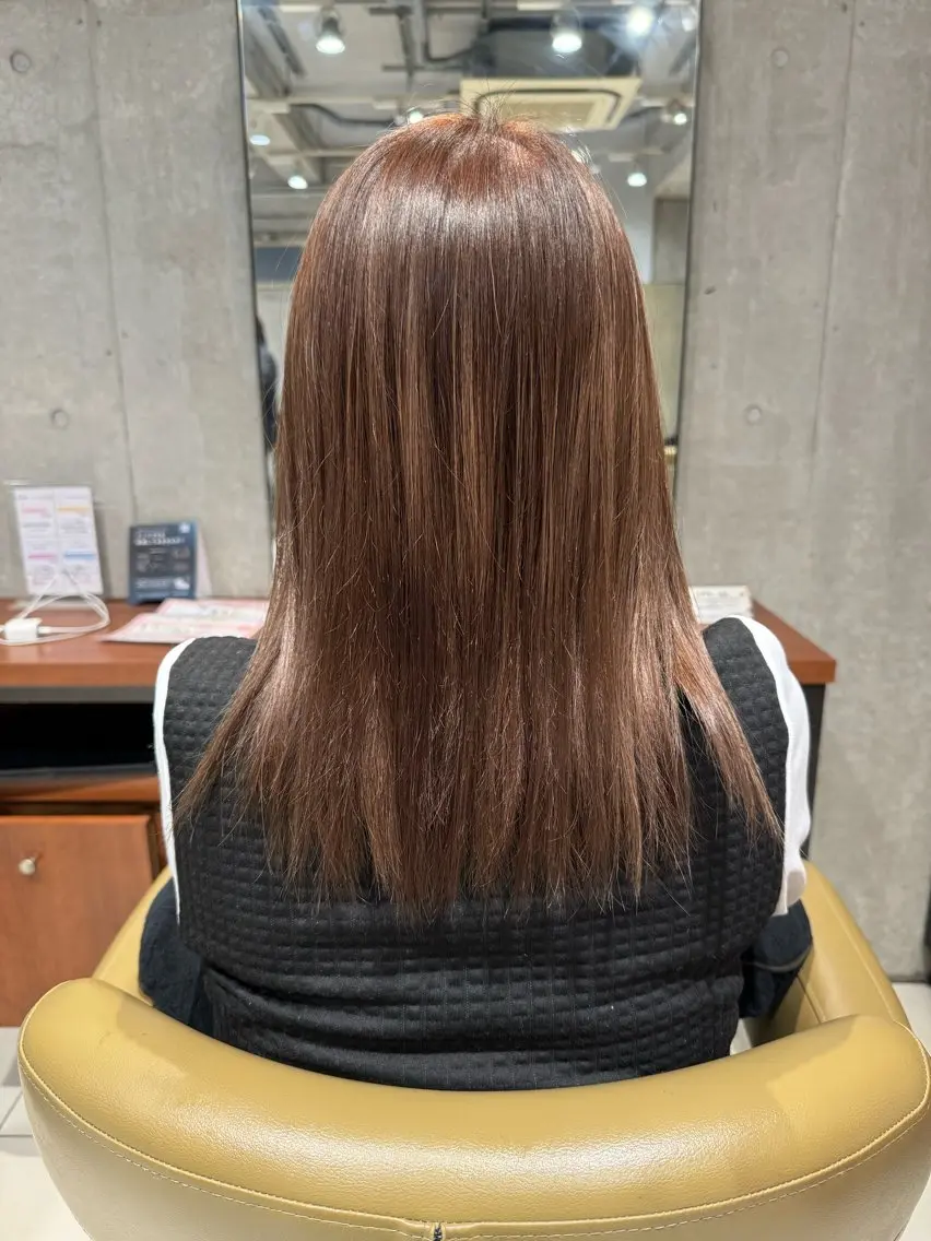 カラー ベージュカラー ブリーチ ショコラベージュ ヘアカラー トリートメント 艶カラー 梨菜💜のヘアスタイル