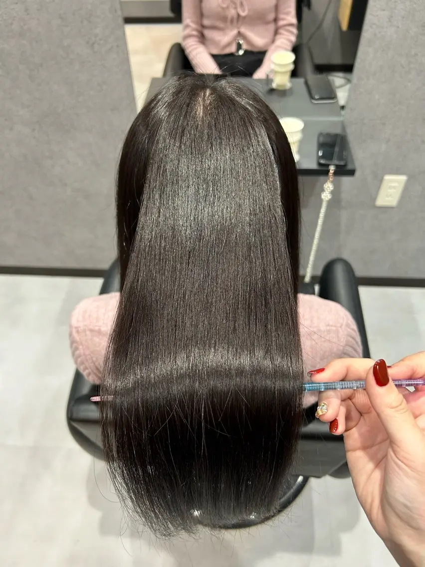 ロング カラー 髪質改善 トリートメント カット ヘアカラー トリートメント 佐野 彩音のヘアスタイル