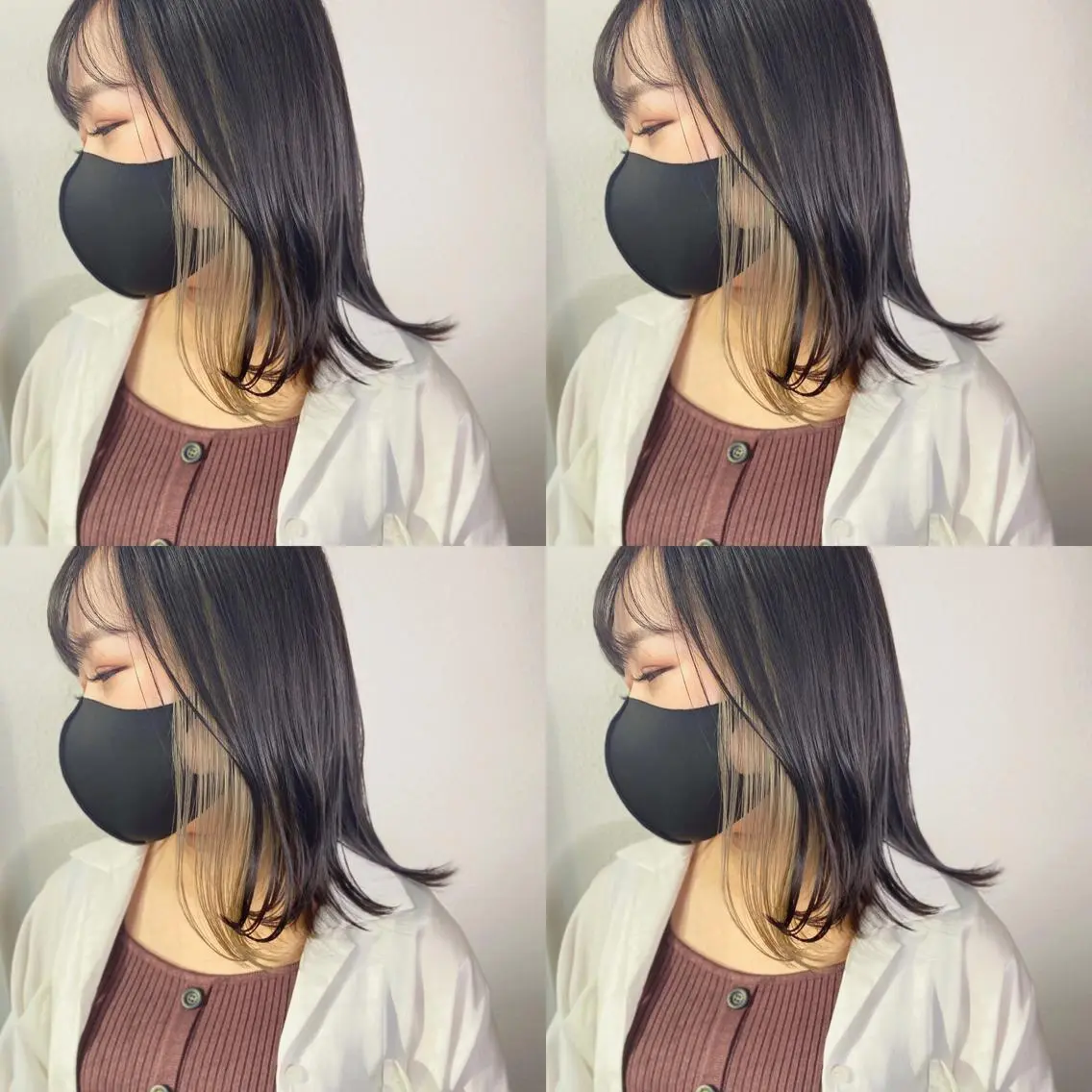 セミロング カラー ヘアアレンジ カット ヘアカラー トリートメント 竹内啓太 ボブのヘアスタイル