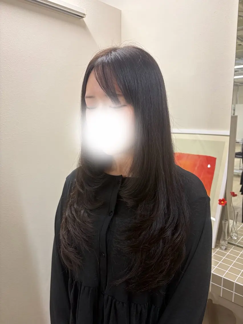 ロング ヘアカラー トリートメント fand KOTOMIのヘアスタイル