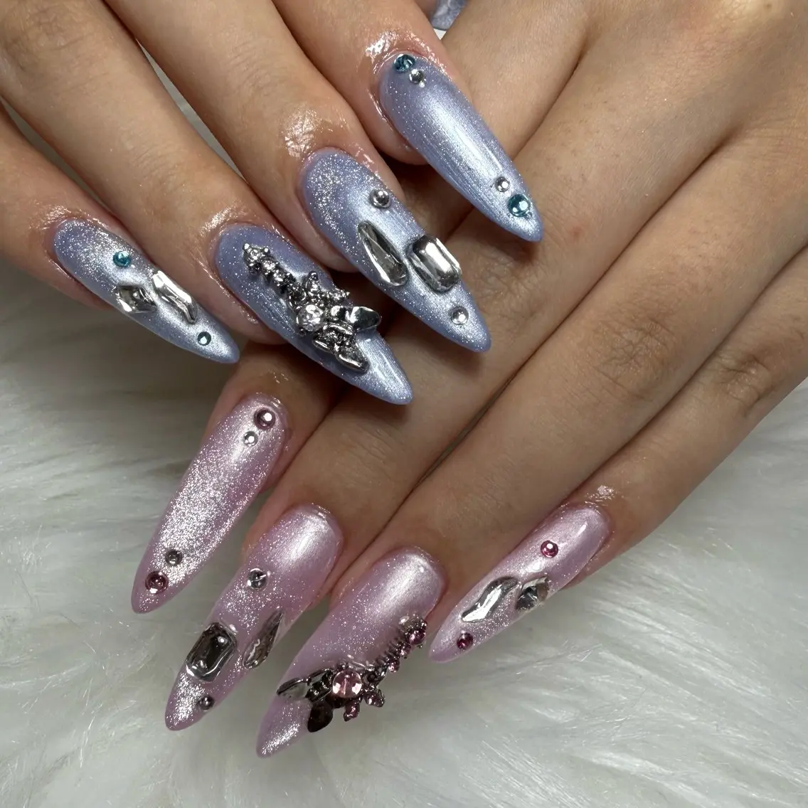 ネイル マグネットネイル 持ち込み ハンドネイル L'ino nailのネイルデザイン
