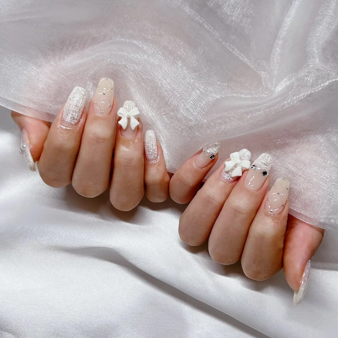 ネイル ジェルネイル 韓国ネイル ラメ(グリッター) マグネットネイル 持ち込み ハンドネイル nail salon Rewardのネイルデザイン