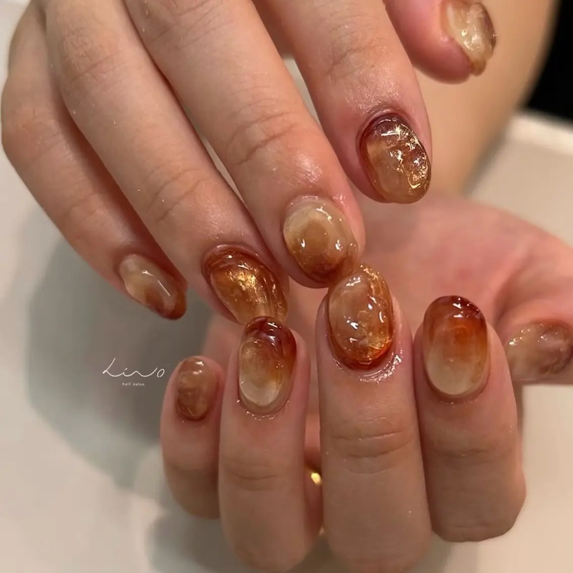 ネイル ニュアンスネイル ショートネイル ハンドネイル nail salon linoのネイルデザイン