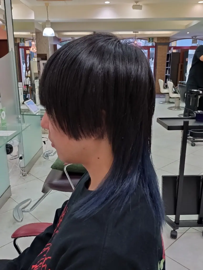 ミディアム ヘアアレンジ メンズ メンズウルフカット ウルフカット 🐺デザインウルフ / 一ノ瀬 凌🐺のヘアスタイル
