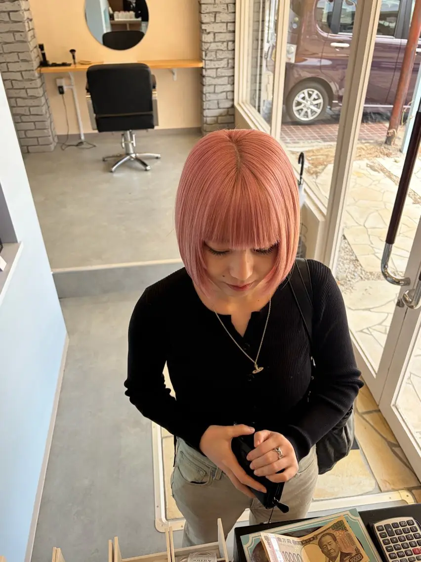 ショート カラー ヘアカラー 🎀透明感カラー ／似合わせカット🎀のヘアスタイル