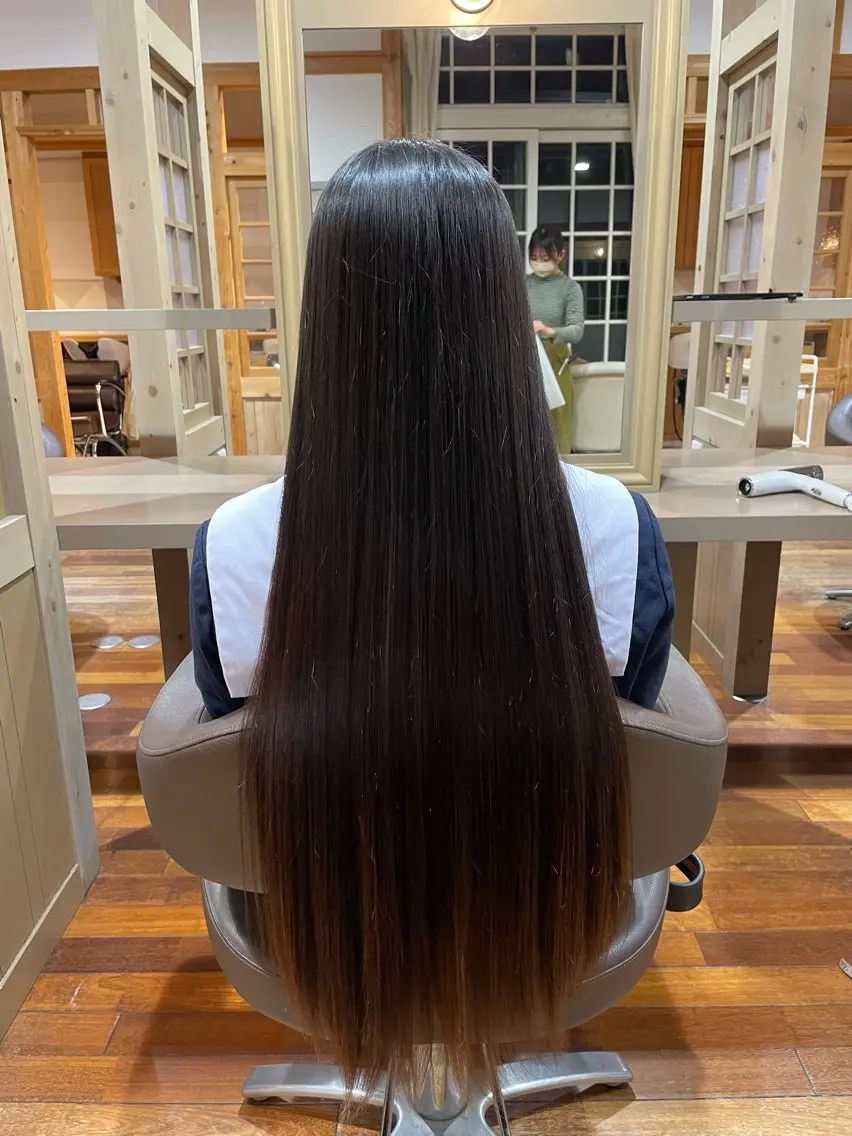 【当日予約限定】カット+水素ストレート+艶髪シルクトリートメントの写真