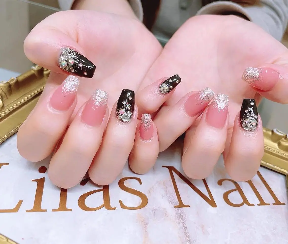 ネイル オーロラネイル 入学式 ジェルネイル グラデーション 卒業式 Lilas Nailのネイルデザイン